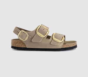 Birkenstock Womens Milano Big Buckle Sandals Tobacco Hex Brown, 3