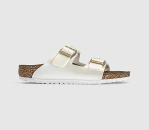 Birkenstock Arizona Kids Sandals Graceful Pearl White, 1 Youth