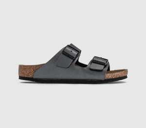 Birkenstock Arizona Kids Sandals Metallic Black, 11.5 Youth