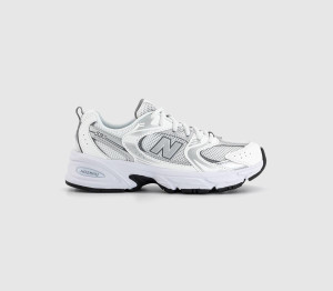 New Balance Kids 530 Junior Trainers Off White Silver, 5