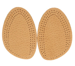 OFFICE 1/2 Leather Insole In Brown, 3/4