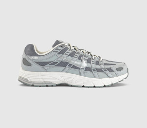Nike Boys P-6000 Trainers Light Smoke Grey Metallic Silver Phantom, 5