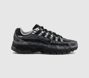 Nike P-6000 Trainers Anthracite Black Chrome Metallic Silver, 4.5