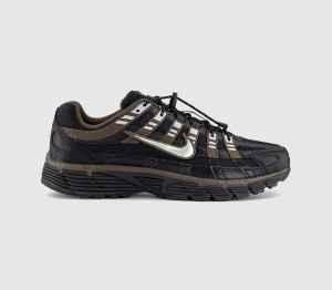 Nike P-6000 Black Metallic Silver Dark Hazel, 6.5