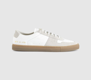 Common Projects Bball Duo Trainers In White, 9