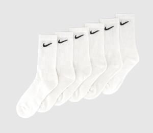 Nike Kids Everyday Cushioned 6 Pack White Black