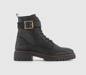 Barbour Womens Heidi Lace Up Boots Black, 7