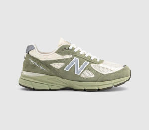 New Balance Mens 990v4 Made in Usa Trainers Olive Leaf In Green, 7