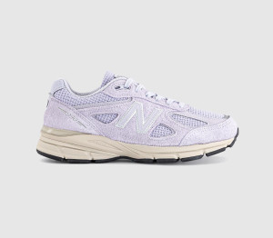 New Balance Womens 990v4 Trainers Lilac Mono In Purple, 7.5
