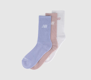 New Balance Socks Socks Nb Essentials Line Midcalf 3 Pairs Socks Purple Pink Stone