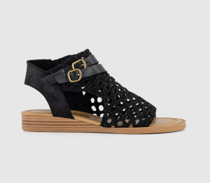 Blowfish Womens Anuella Sandals Publish Blackwhite, 5