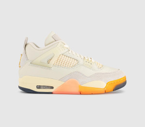 Jordan Womens Air 4 Retro Trainers Coconut Milk Multi Color In White, 7.5