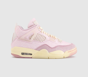 Jordan Womens Air 4 Retro Trainers Iced Carmine Iced Carmine Coconut Milk In Natural, 5.5