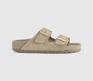 Birkenstock Womens Arizona Exquisite Sandals Taupe Exq All Over Natural, 5