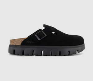 Birkenstock Womens Boston Chunky Clogs Black, 6