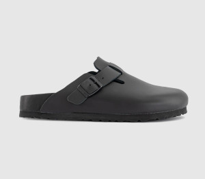 Birkenstock Girls Boston Exquisite Clogs Black, 5