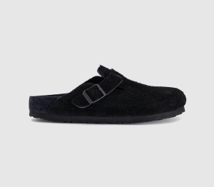 Birkenstock Girls Boston Exquisite Clogs Black Exq Suede, 3
