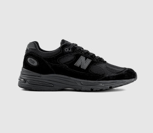 New Balance Womens 991v2 Made in UK Trainers Black Mono, 6