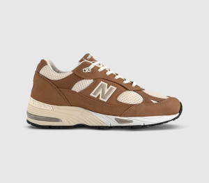 New Balance 991v2 Trainers Chipmunk Birch In Brown, 8