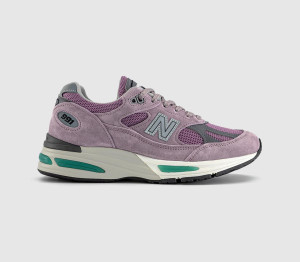 New Balance Kids 991v2 Trainers Polignac Toadstool Silver In Pink, 5