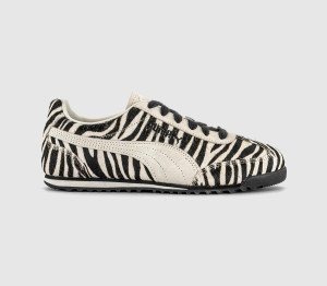 Puma Womens Arizona Trainers Zebra Black White, 4