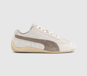 Puma Womens Speedcat OG Trainers Elevated Warm White Ice Coffee, 5