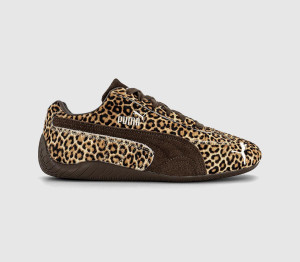 Puma Womens Speedcat OG Trainers Leopard Brown, 5