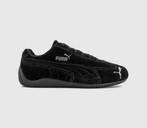 PUMA Kids Speedcat OG Trainers Black Suede, 4