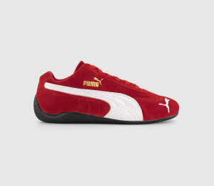 PUMA Girls Speedcat OG Trainers Red White, 5