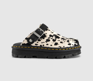 Dr. Martens Womens Zebzag Mules Dalmation Hair ON Multi, 3