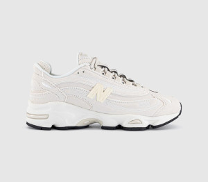New Balance Womens 1000 Trainers Linen Linen In White, 4