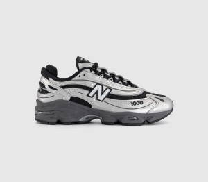 New Balance Kids 1000 Trainers Silver Metallic Green In Multi, 3.5
