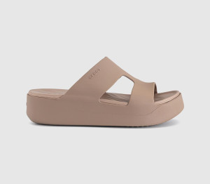 Crocs Womens Getaway H Strap Sandals Latte Natural, 6