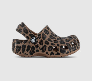 Crocs Kids Littles Clogs Leopard Multi, 2/3 crib