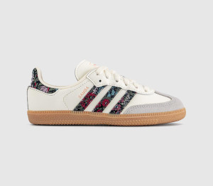 Adidas Kids Samba OG Youth Trainers Liberty Cream White Dual Magenta Natural, 11 youth