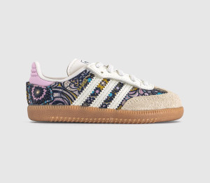 Adidas Kids x Liberty London Samba OG Infant Trainers White Orchid Fusion, 8infant