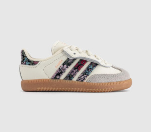 Adidas Kids Samba OG Infant Trainers Liberty Cream White Dual Magenta Natural, 4infant