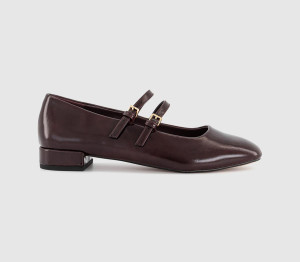 OFFICE Womens Frances Two Strap Mary Janes Burgundy Red, 4