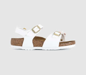 Birkenstock Rio Eva Kids Sandals White Floral, 13 Youth