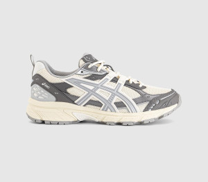 Asics Womens Gel-nunobiki Trainers Cream Cement Grey Natural, 5