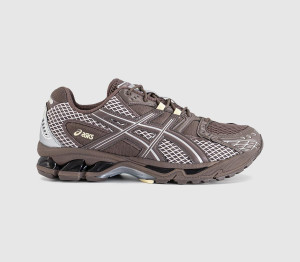 ASICS Kids Gel-nimbus 10.1 Trainers Cocoa Powder Pure Silver In Multi, 4.5