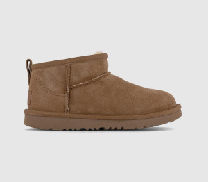 UGG Classic Ultra Mini Boots Kids Chestnut Brown, 12 youth