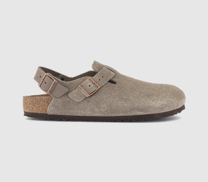 Birkenstock Mens Tokio Clogs Taupe In Natural, 10.5