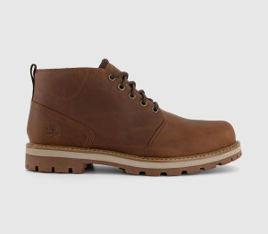 Timberland Mens Britton Road Waterproof Men's Boots Rust Full Grain Brown, 8.5