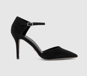 OFFICE Womens Hide Out Two Part Court Heels Black, 6