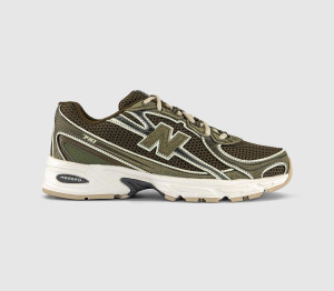New Balance Mens 740 V2 Trainers Brown Khaki White, 8.5
