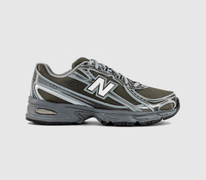 New Balance Kids 740 V2 Trainers Black Metallic Castlerock, 5