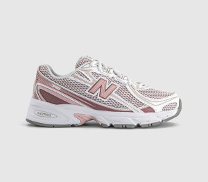 New Balance Womens 740 V2 Trainers Rosewood White In Pink, 4.5