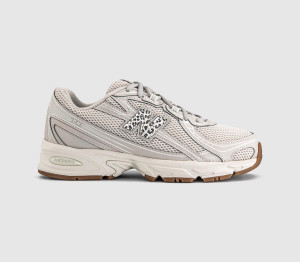 New Balance Womens 740 V2 Trainers Moonbeam Sea Salt Leopard Natural, 9