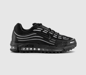 Nike Kids Air Max Tl 2.5 Black Metallic Silver Anthracite Smoke In Brown, Size: 4